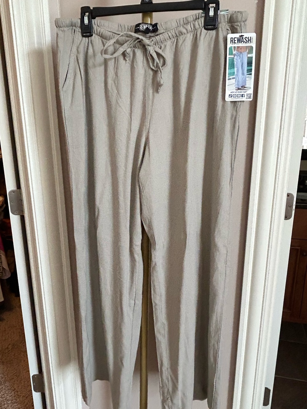 Rewash Linen Pants(size XL)